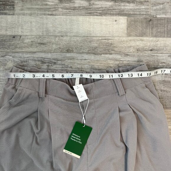 Halara Flex NWT high waisted pocket wide leg waffle pants grey size large M27 - Picture 9 of 11